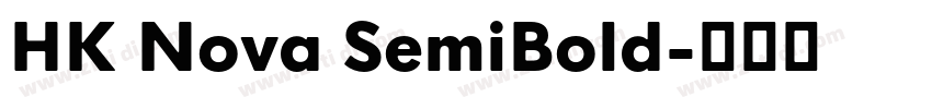 HK Nova SemiBold字体转换